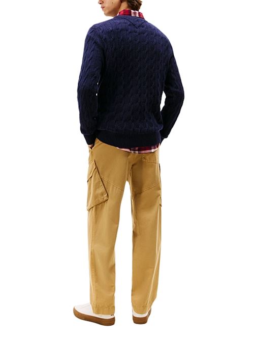 Maglia intrecciata in pura lana d'agnello Tommy Hilfiger | MW0MW40442DW5